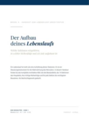 Lebenslauf-Architektur