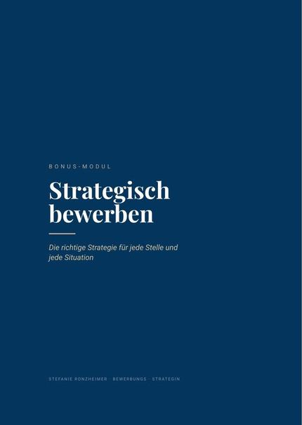 Bonus-Modul: Strategisch bewerben